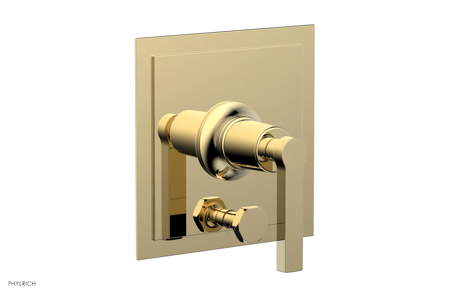 HEX MODERN Pressure Balance Shower Plate with Diverter and Handle Trim Set 4-102