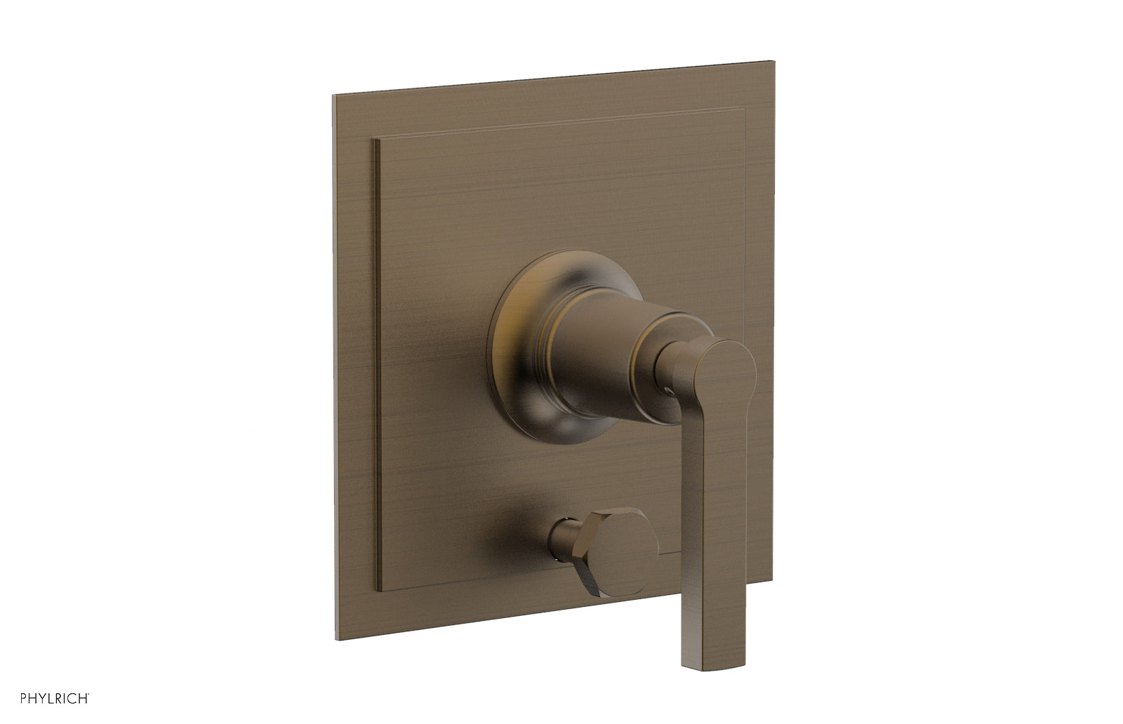 HEX MODERN Pressure Balance Shower Plate with Diverter and Handle Trim Set 4-102