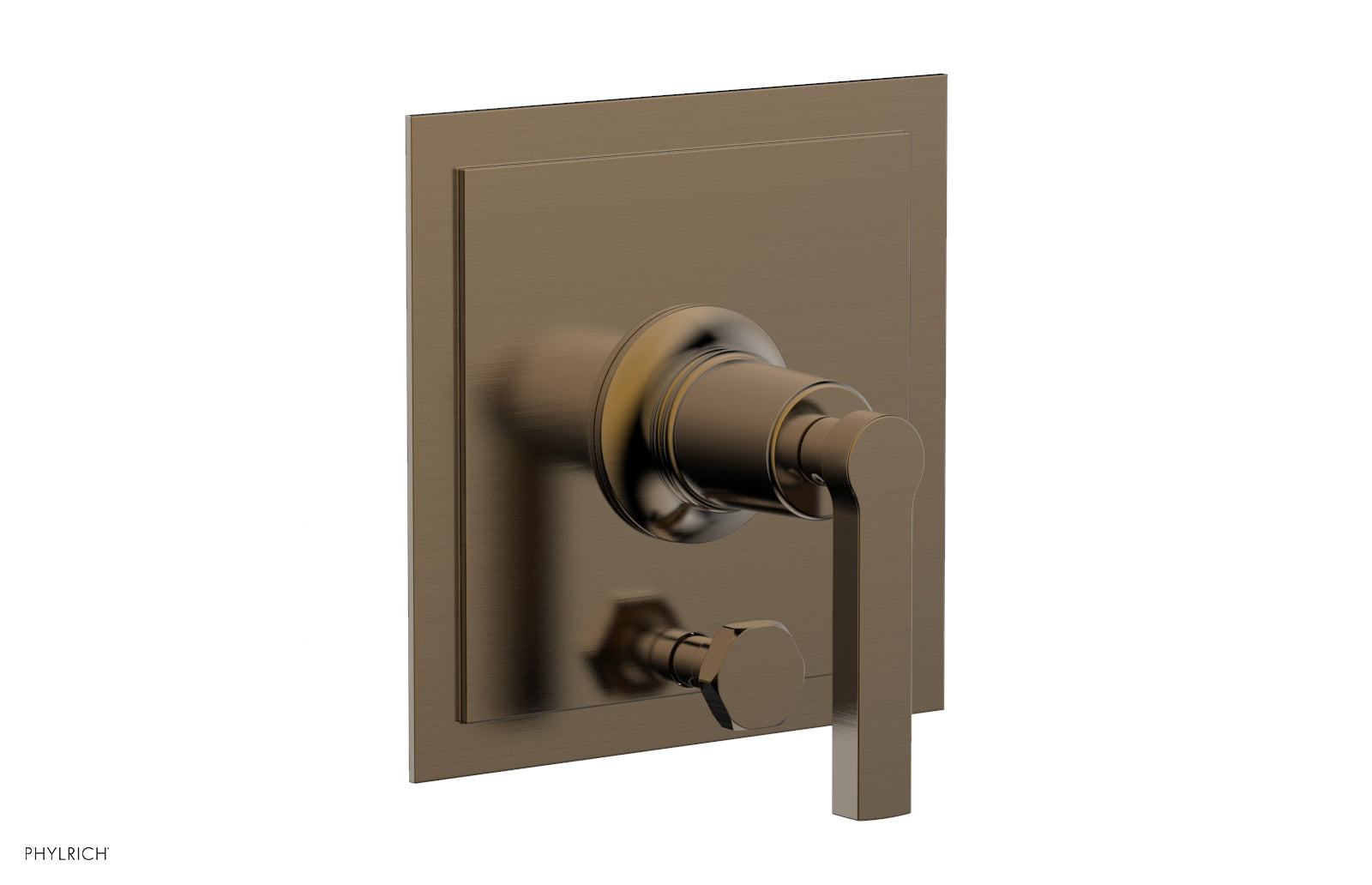 HEX MODERN Pressure Balance Shower Plate with Diverter and Handle Trim Set 4-102