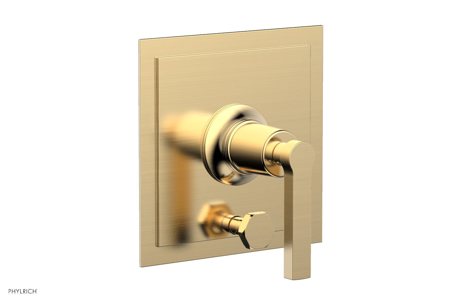 HEX MODERN Pressure Balance Shower Plate with Diverter and Handle Trim Set 4-102