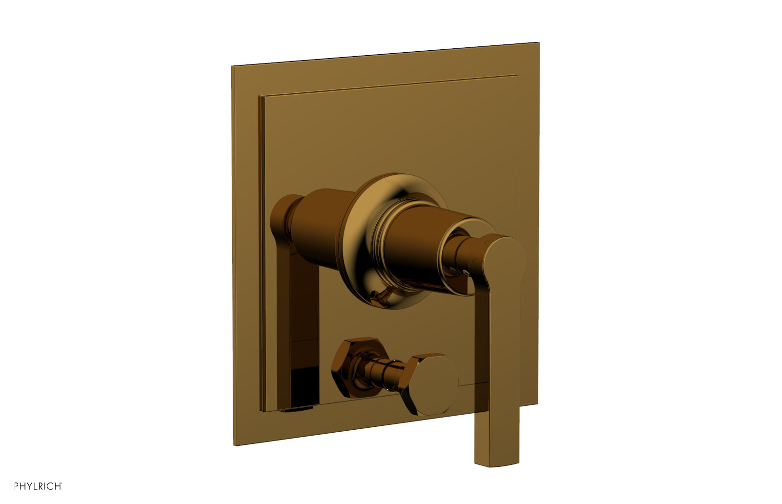 HEX MODERN Pressure Balance Shower Plate with Diverter and Handle Trim Set 4-102