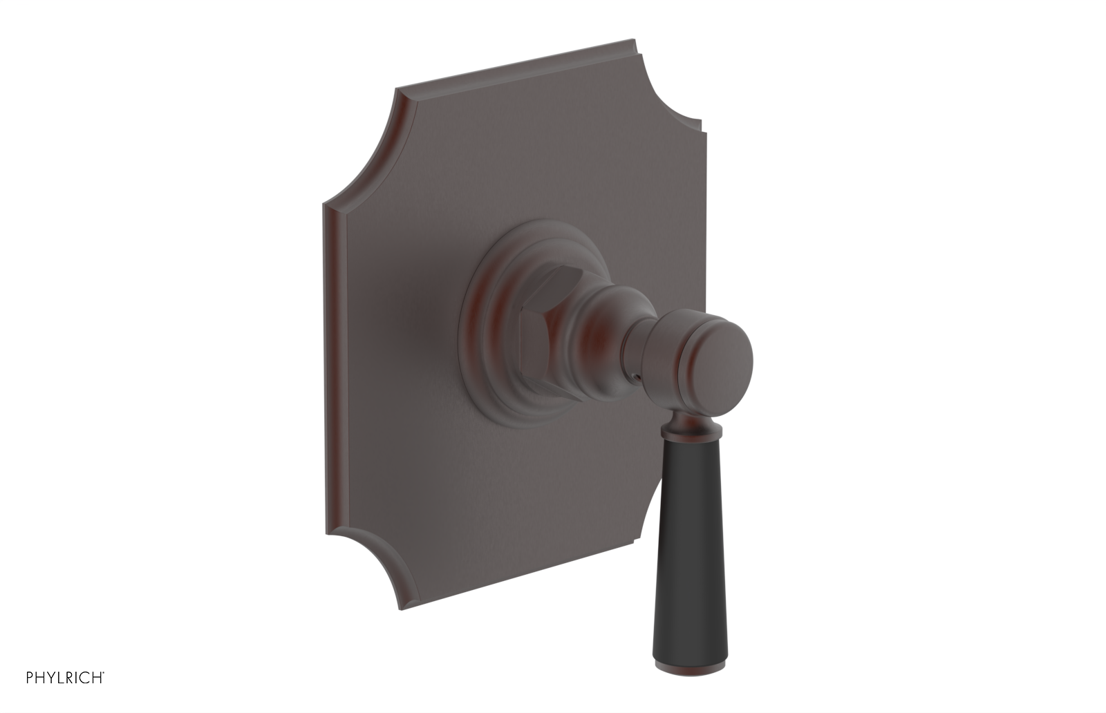 HENRI 1/2" Mini Thermostatic Shower Trim - Satin Black Handle 4-158