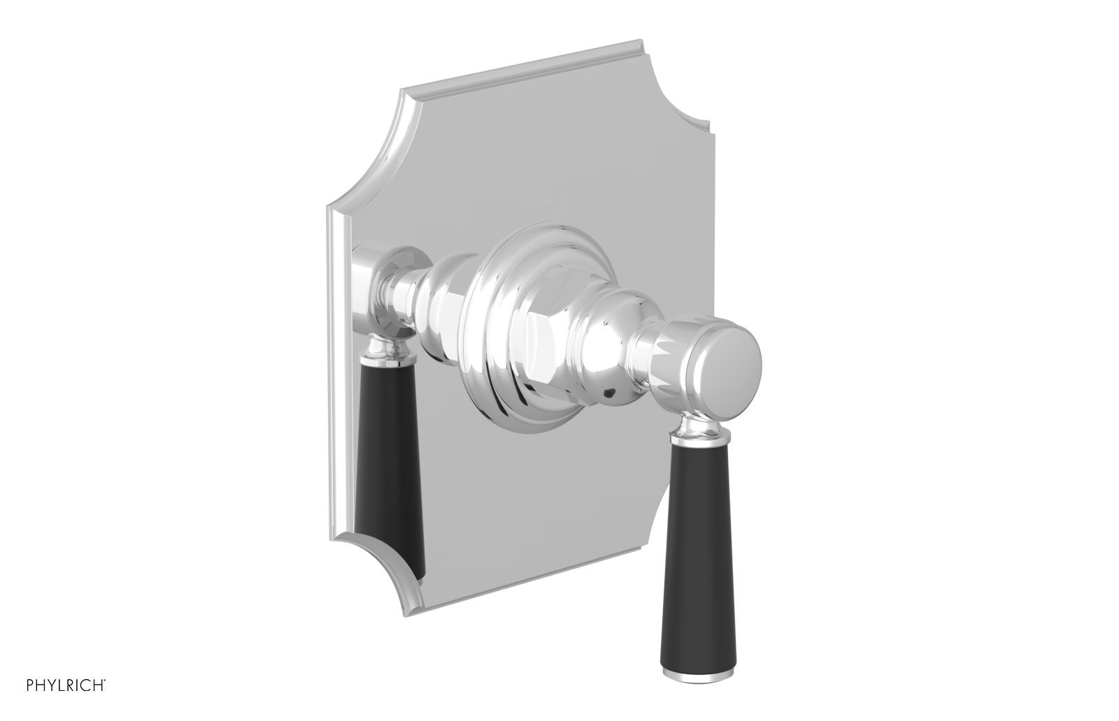 HENRI 1/2" Mini Thermostatic Shower Trim - Satin Black Handle 4-158