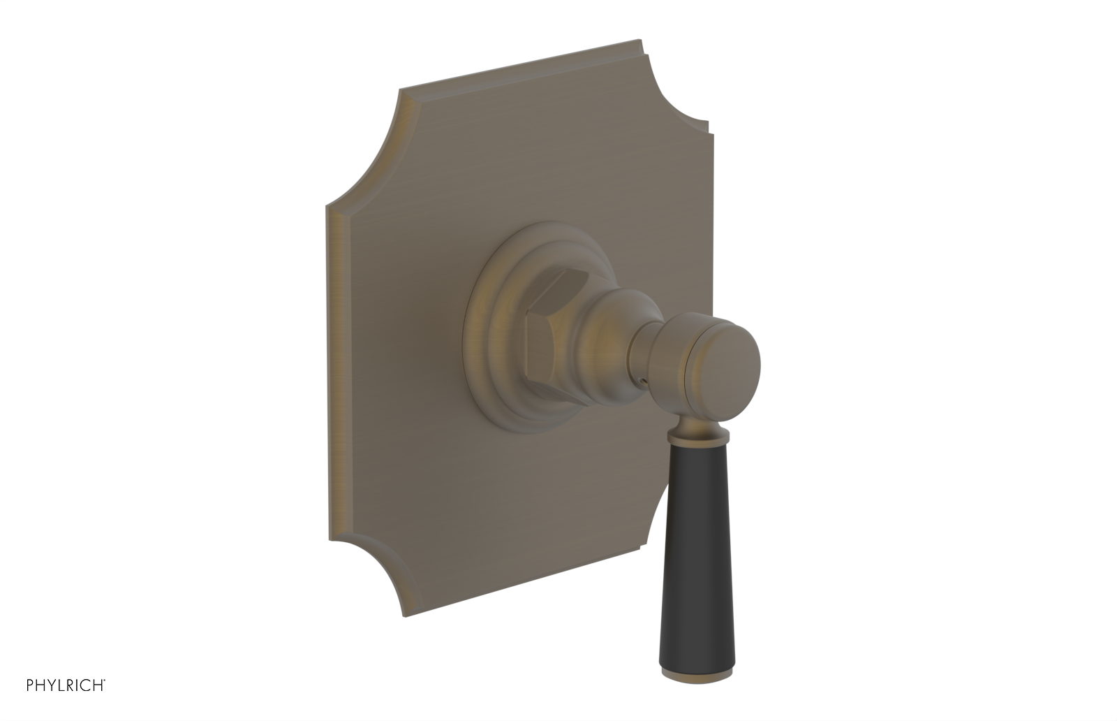 HENRI 1/2" Mini Thermostatic Shower Trim - Satin Black Handle 4-158