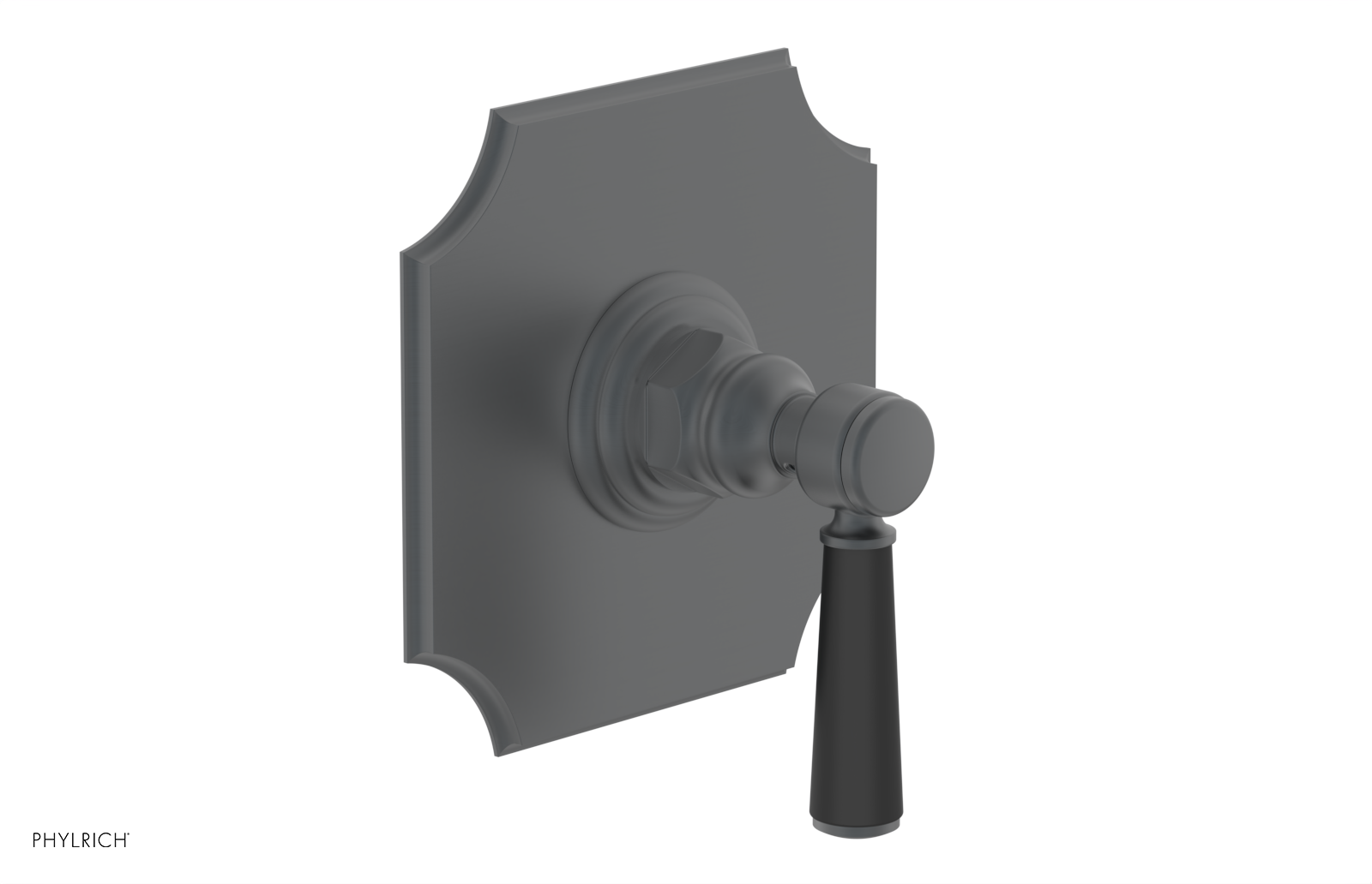 HENRI 1/2" Mini Thermostatic Shower Trim - Satin Black Handle 4-158