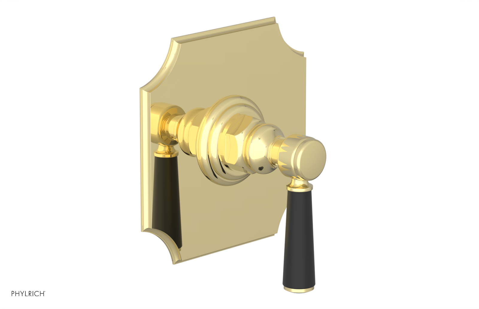 HENRI 1/2" Mini Thermostatic Shower Trim - Satin Black Handle 4-158