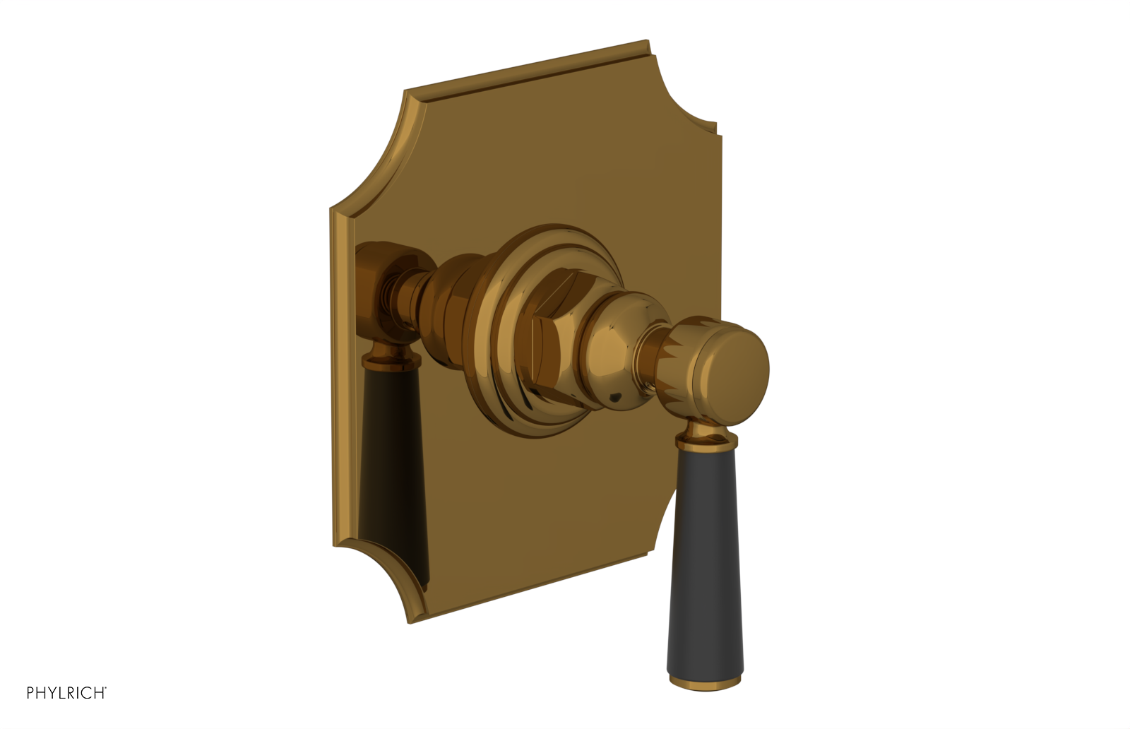 HENRI 1/2" Mini Thermostatic Shower Trim - Satin Black Handle 4-158