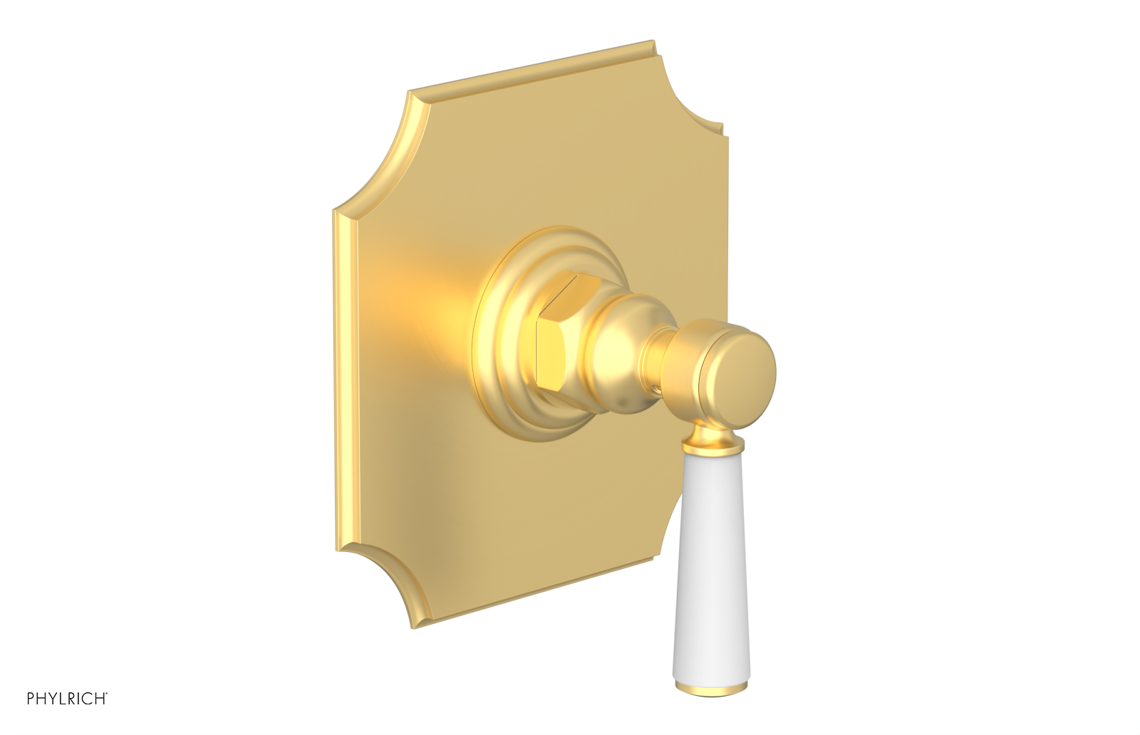 HENRI 1/2" Mini Thermostatic Shower Trim - Satin White Handle 4-158