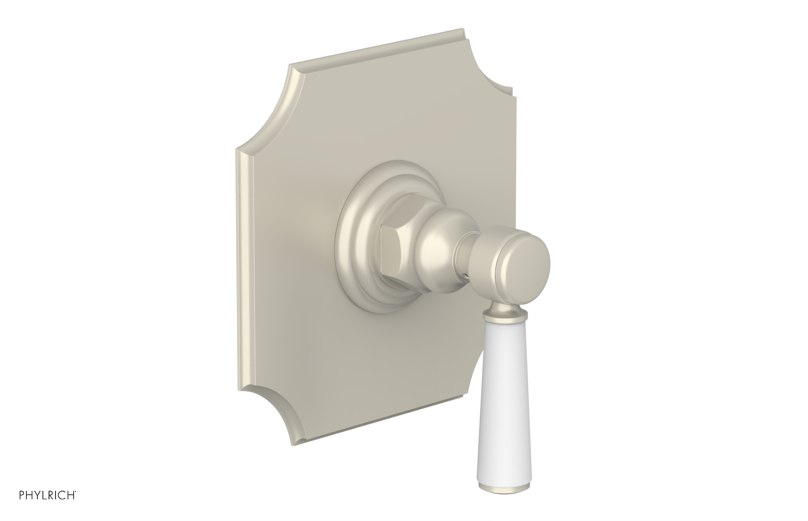 HENRI 1/2" Mini Thermostatic Shower Trim - Satin White Handle 4-158