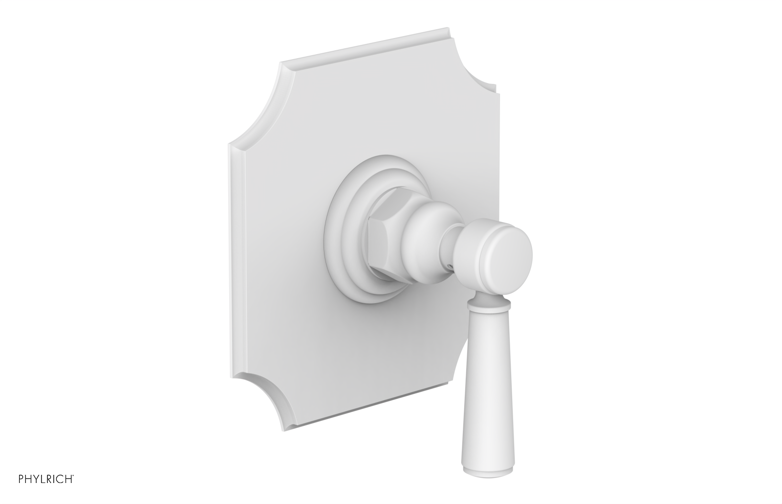 HENRI 1/2" Mini Thermostatic Shower Trim - Satin White Handle 4-158