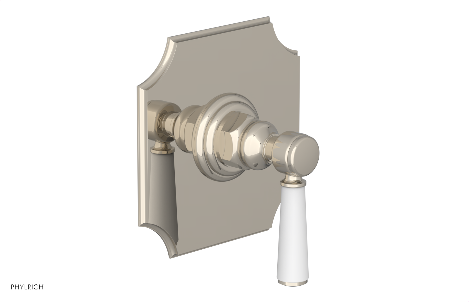 HENRI 1/2" Mini Thermostatic Shower Trim - Satin White Handle 4-158