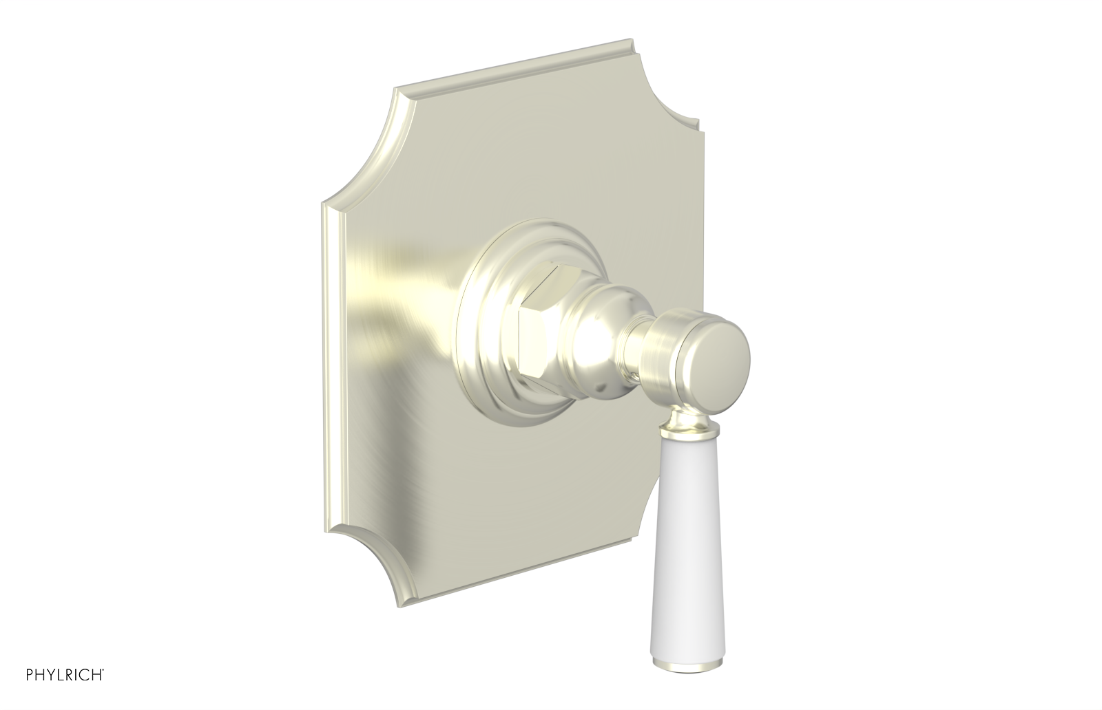 HENRI 1/2" Mini Thermostatic Shower Trim - Satin White Handle 4-158