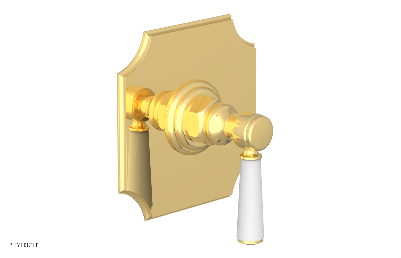 HENRI 1/2" Mini Thermostatic Shower Trim - Satin White Handle 4-158