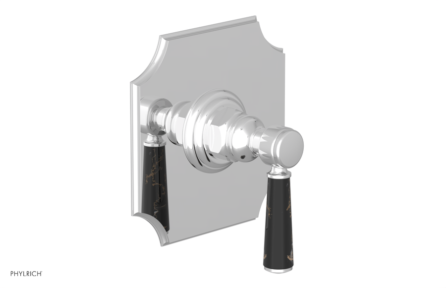 HENRI 1/2" Mini Thermostatic Shower Trim - Black Marble Handle 4-159