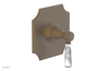 HENRI 1/2" Mini Thermostatic Shower Trim - White Marble Handle 4-159