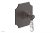HENRI 1/2" Mini Thermostatic Shower Trim - White Marble Handle 4-159