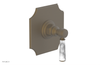 HENRI 1/2" Mini Thermostatic Shower Trim - White Marble Handle 4-159