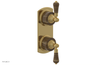 VERSAILLES 1/2" Mini Thermostatic Valve with Volume Control or Diverter - Montaione Brown Onyx Lever Handles 4-459E