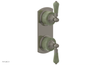 VERSAILLES 1/2" Mini Thermostatic Valve with Volume Control or Diverter - Green Onyx Lever Handles 4-459F