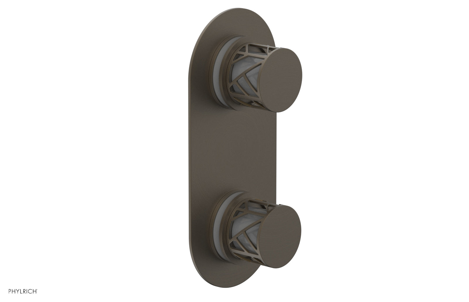JOLIE- Thermostatic Valve with Volume Control or Diverter with "Grey" Accents 4-589