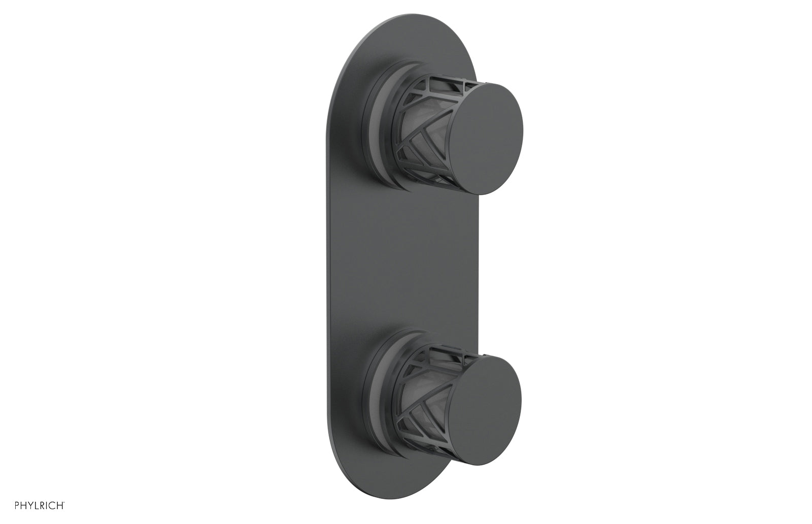 JOLIE- Thermostatic Valve with Volume Control or Diverter with "Grey" Accents 4-589