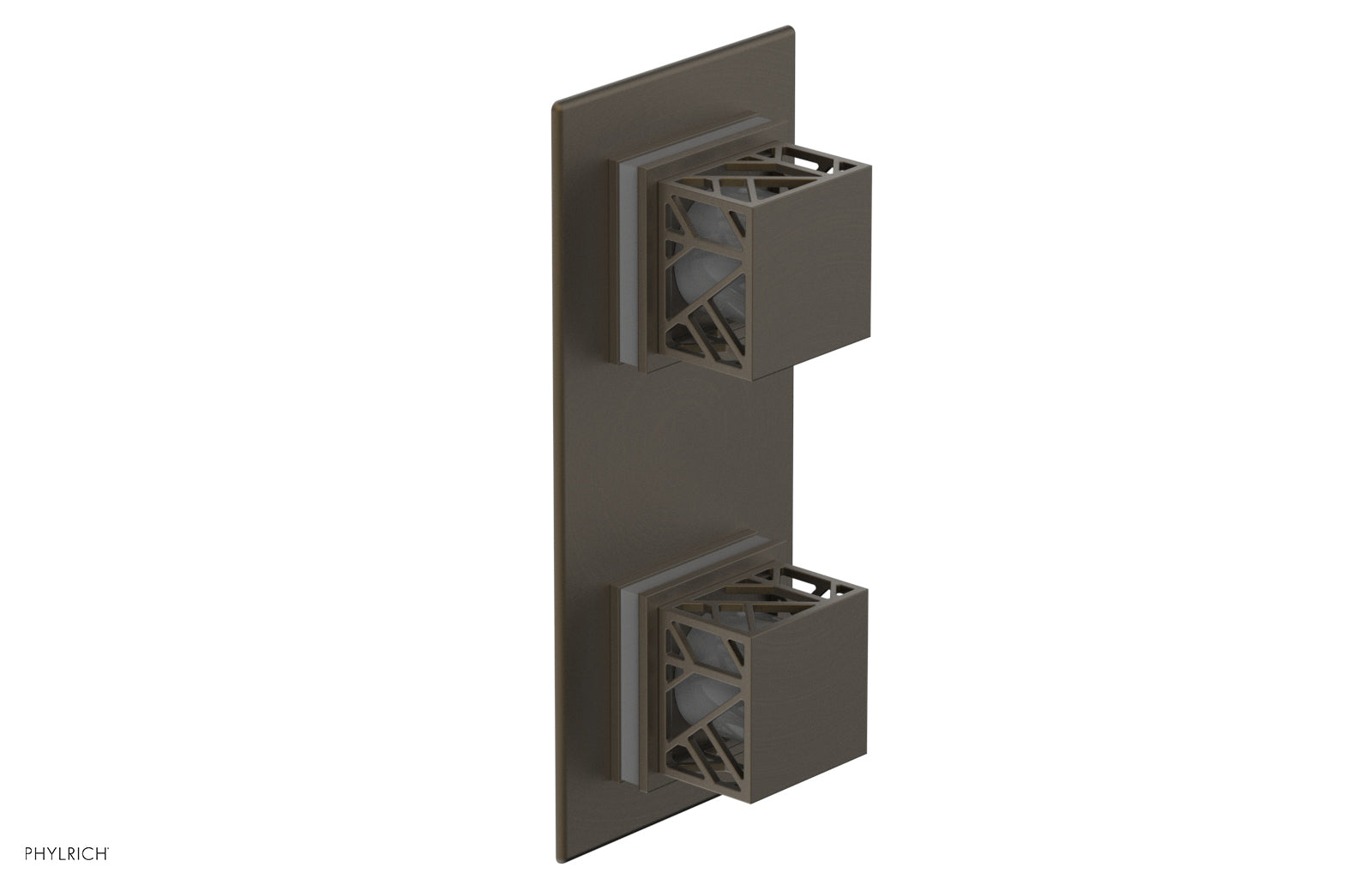 JOLIE- Thermostatic Valve with Volume Control or Diverter with "Grey" Accents 4-588