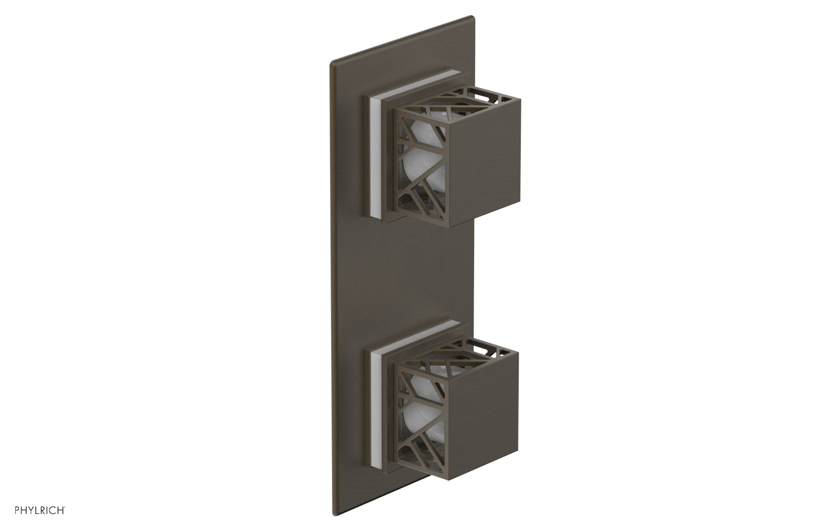 JOLIE- Thermostatic Valve with Volume Control or Diverter with "White" Accents 4-588