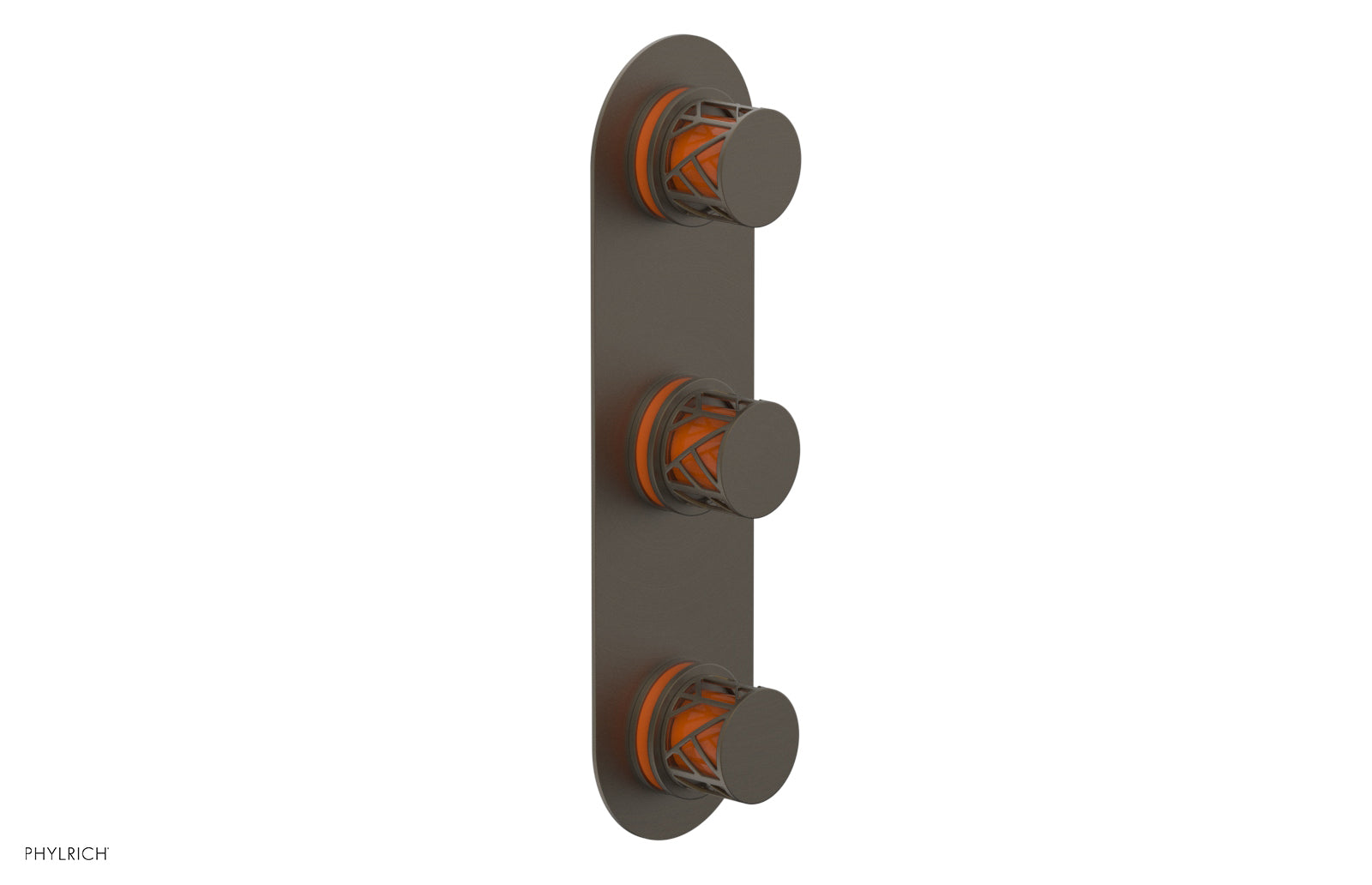 JOLIE Thermostatic Valve with Two Volume Control with "Orange" Accents 4-590