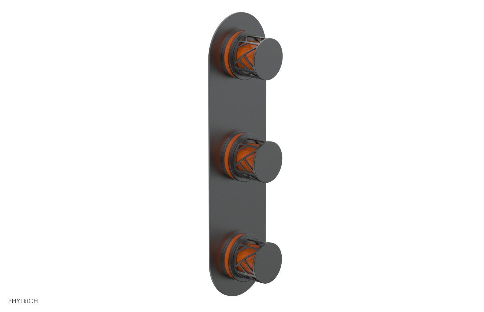 JOLIE Thermostatic Valve with Two Volume Control with "Orange" Accents 4-590