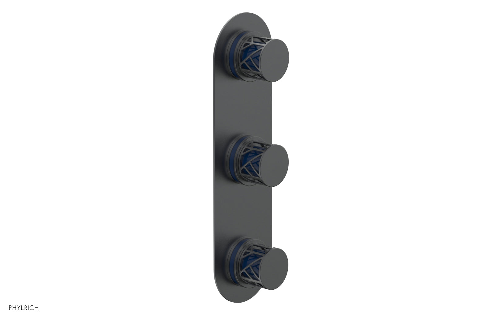 JOLIE Thermostatic Valve with Two Volume Control with "Navy Blue" Accents 4-590