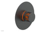 JOLIE Pressure Balance Shower Plate & Handle Trim, Round Handle with "Orange" Accents 4-592