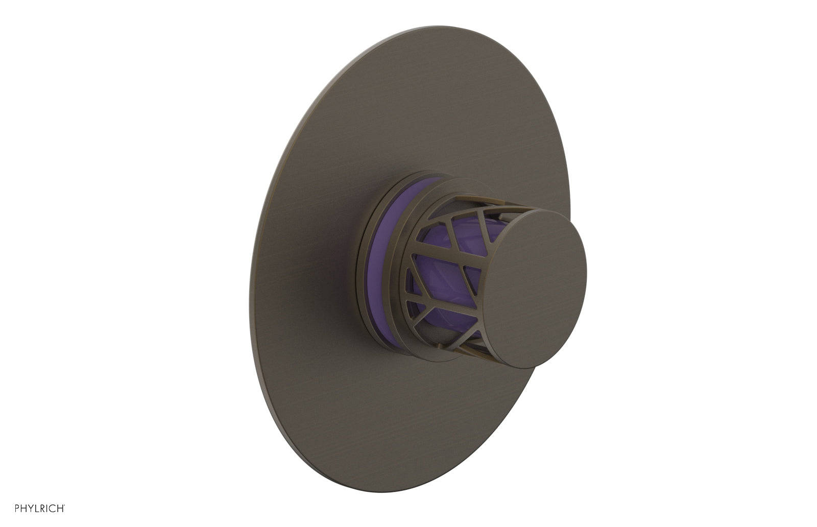 JOLIE - Thermostatic Shower Trim, Round Handle with "Purple" Accents 4-592