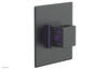 JOLIE - Thermostatic Shower Trim, Square Handle with "Purple" Accents 4-593