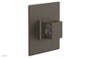 JOLIE - Thermostatic Shower Trim, Square Handle with "Grey" Accents 4-593