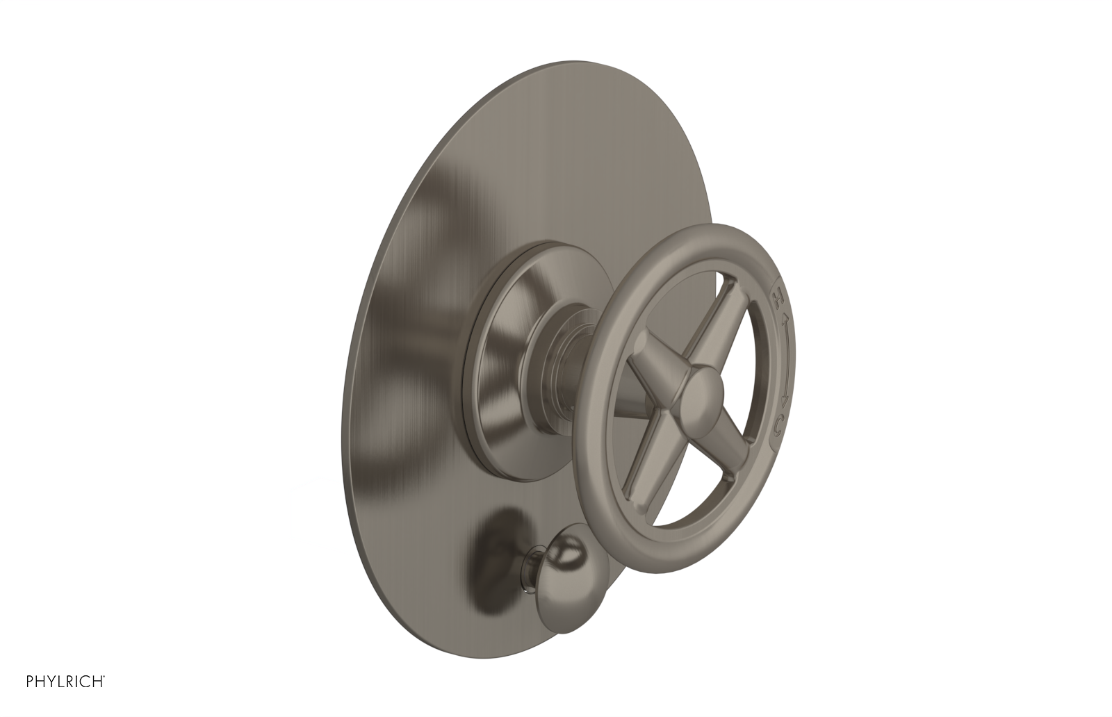 WORKS Pressure Balance Shower Plate with Diverter and Handle Trim Set 4-616