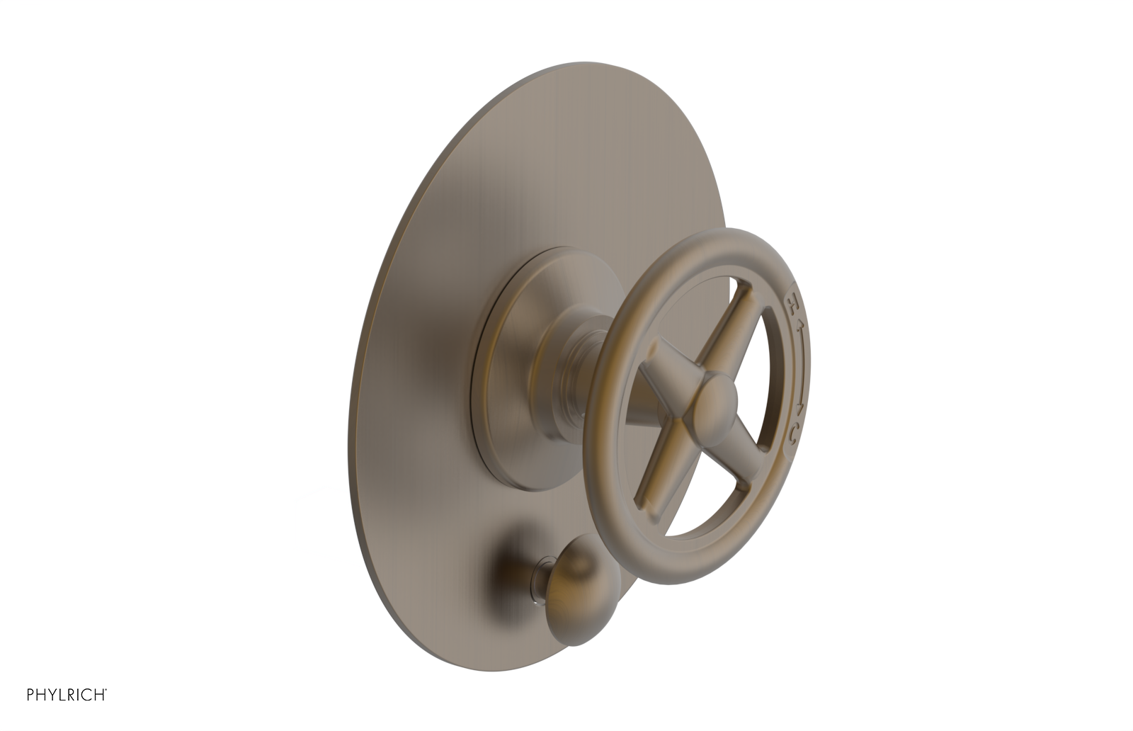 WORKS Pressure Balance Shower Plate with Diverter and Handle Trim Set 4-616