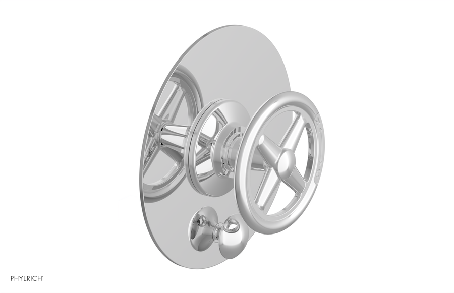 WORKS Pressure Balance Shower Plate with Diverter and Handle Trim Set 4-616