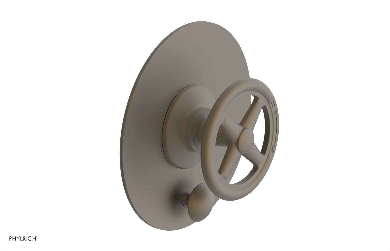 WORKS Pressure Balance Shower Plate with Diverter and Handle Trim Set 4-616