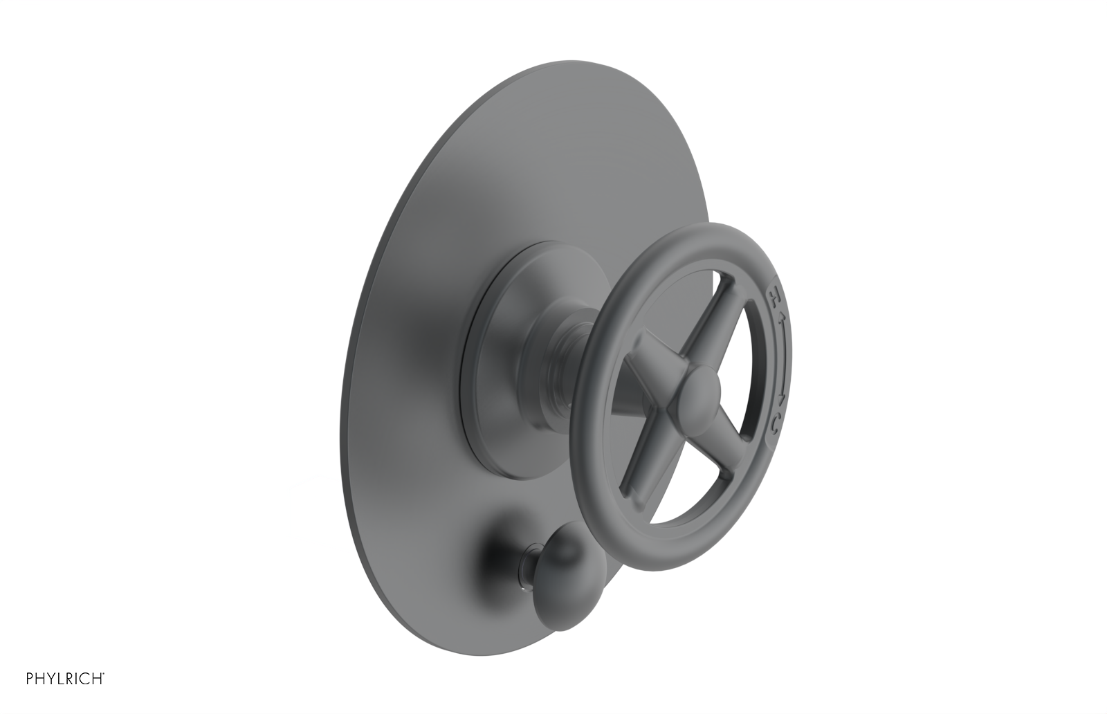 WORKS Pressure Balance Shower Plate with Diverter and Handle Trim Set 4-616