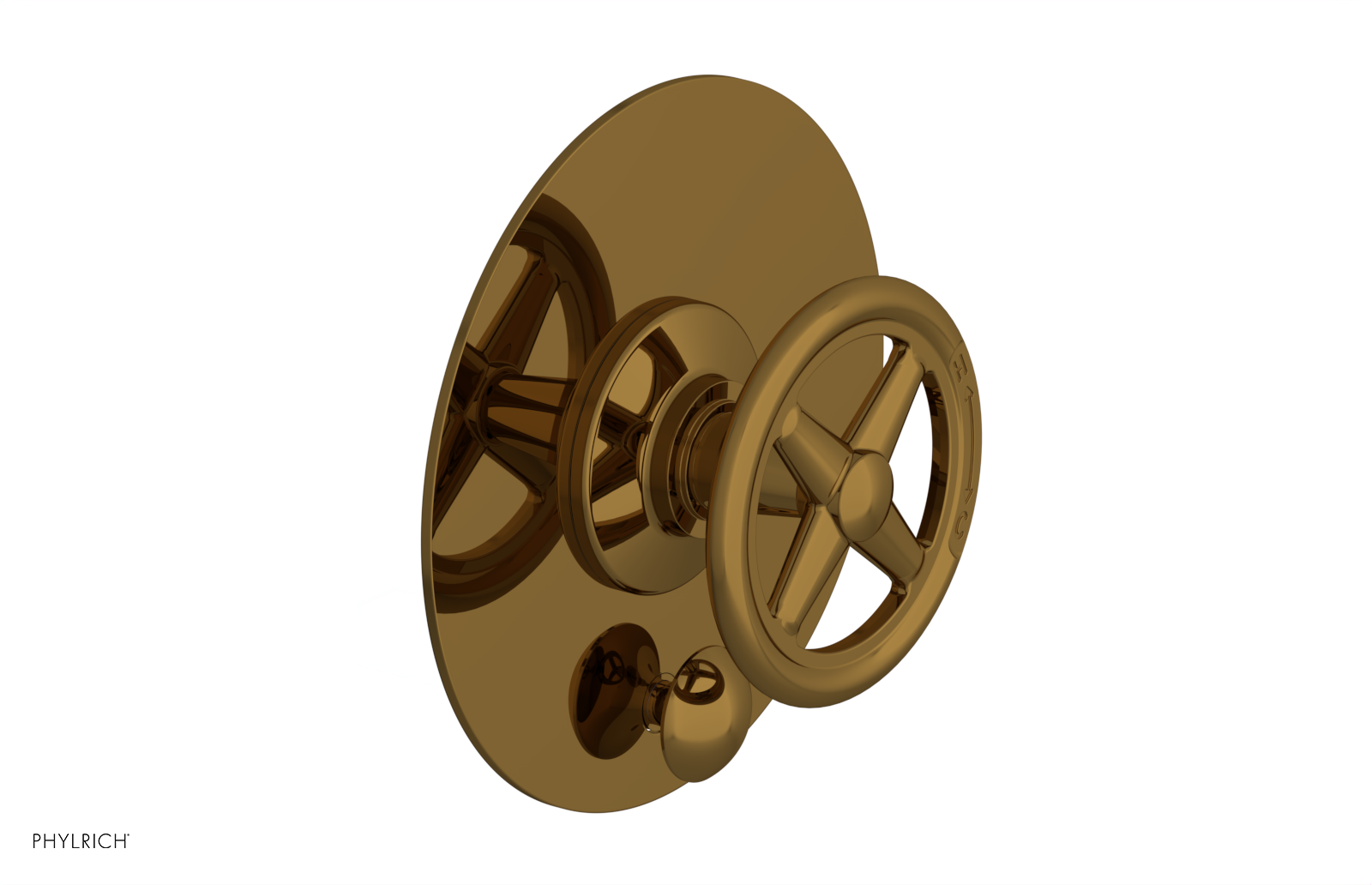 WORKS Pressure Balance Shower Plate with Diverter and Handle Trim Set 4-616