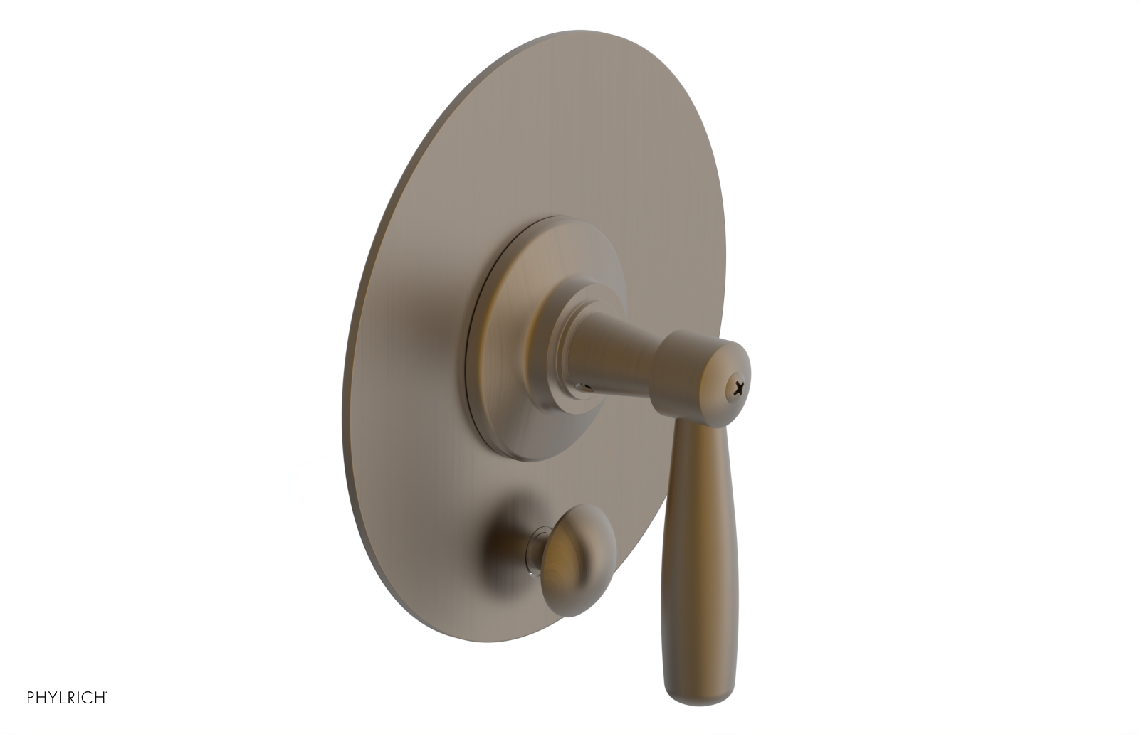 WORKS Pressure Balance Shower Plate with Diverter and Handle Trim Set 4-617