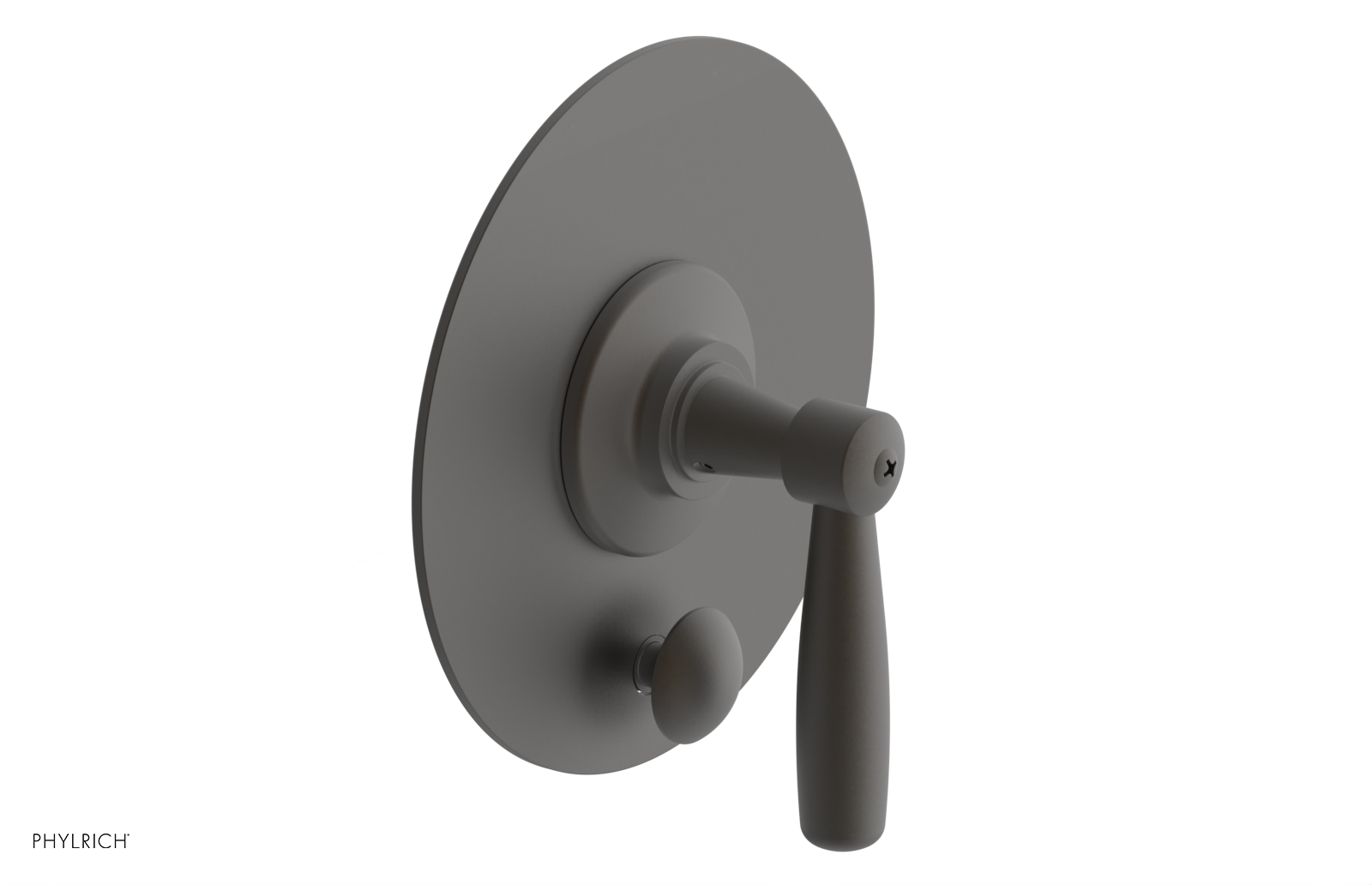 WORKS Pressure Balance Shower Plate with Diverter and Handle Trim Set 4-617