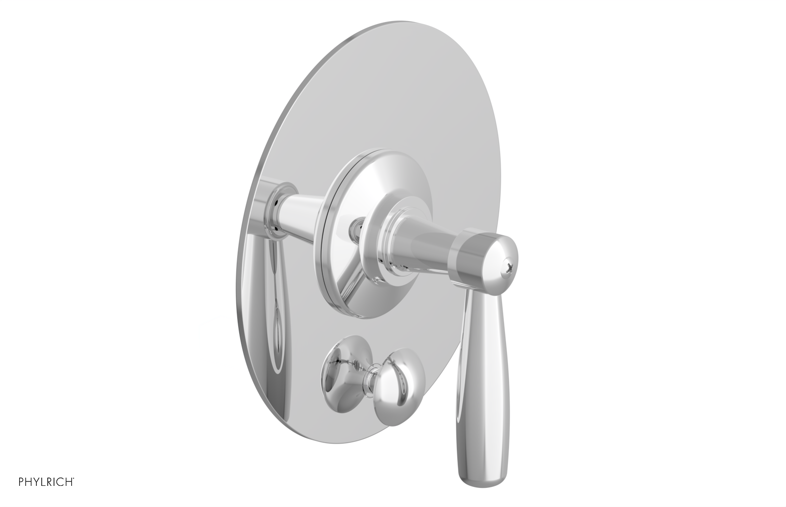 WORKS Pressure Balance Shower Plate with Diverter and Handle Trim Set 4-617