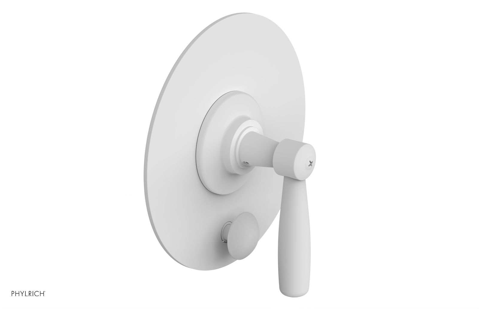 WORKS Pressure Balance Shower Plate with Diverter and Handle Trim Set 4-617