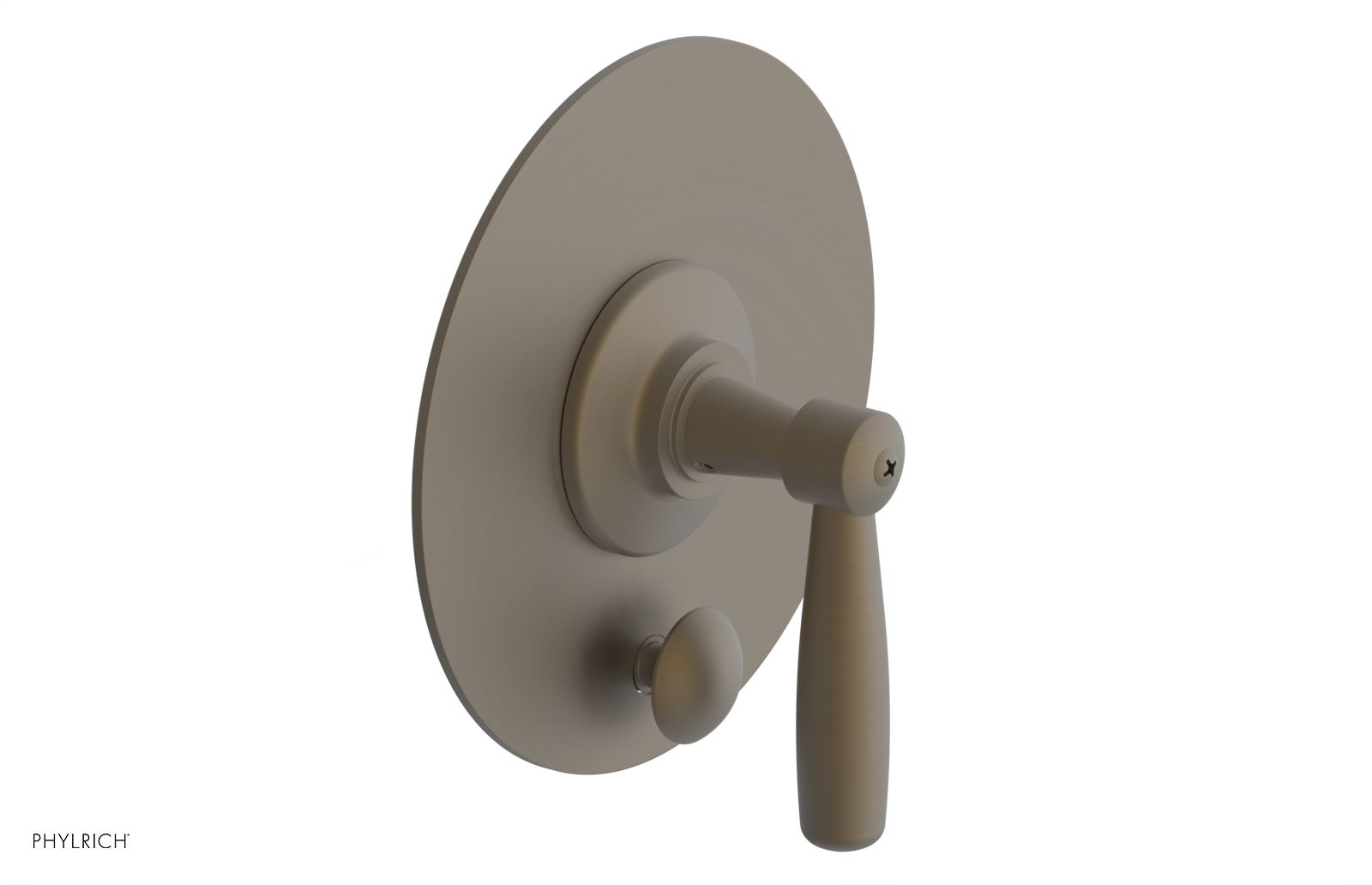 WORKS Pressure Balance Shower Plate with Diverter and Handle Trim Set 4-617