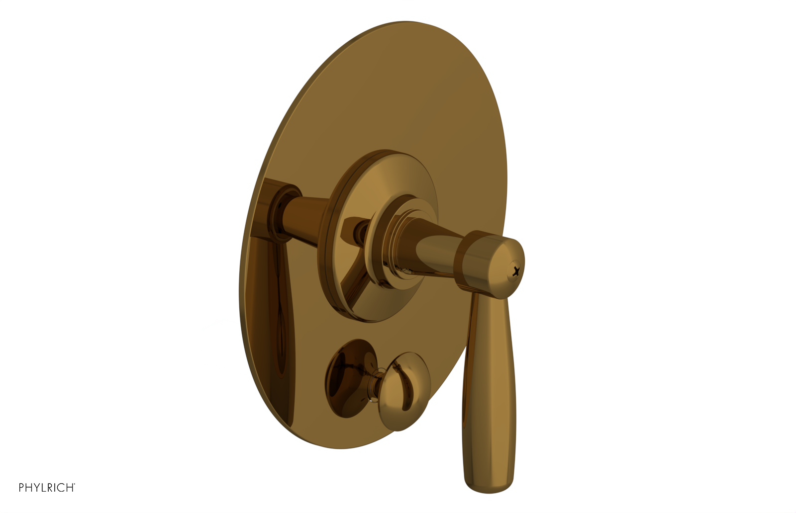 WORKS Pressure Balance Shower Plate with Diverter and Handle Trim Set 4-617