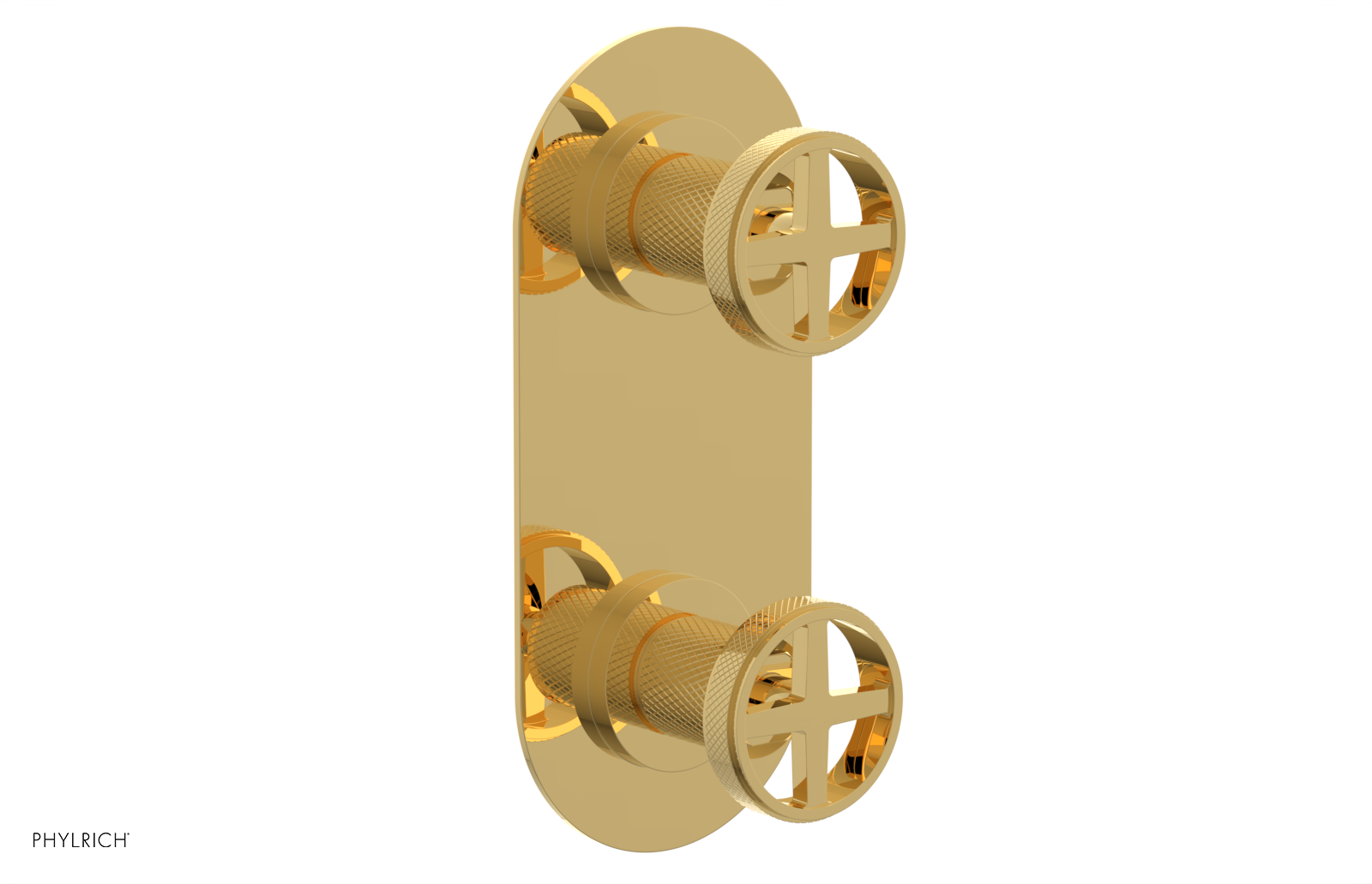 DUSTRIE - Thermostatic Valve with Volume Control or Diverter - Knurled 4-622