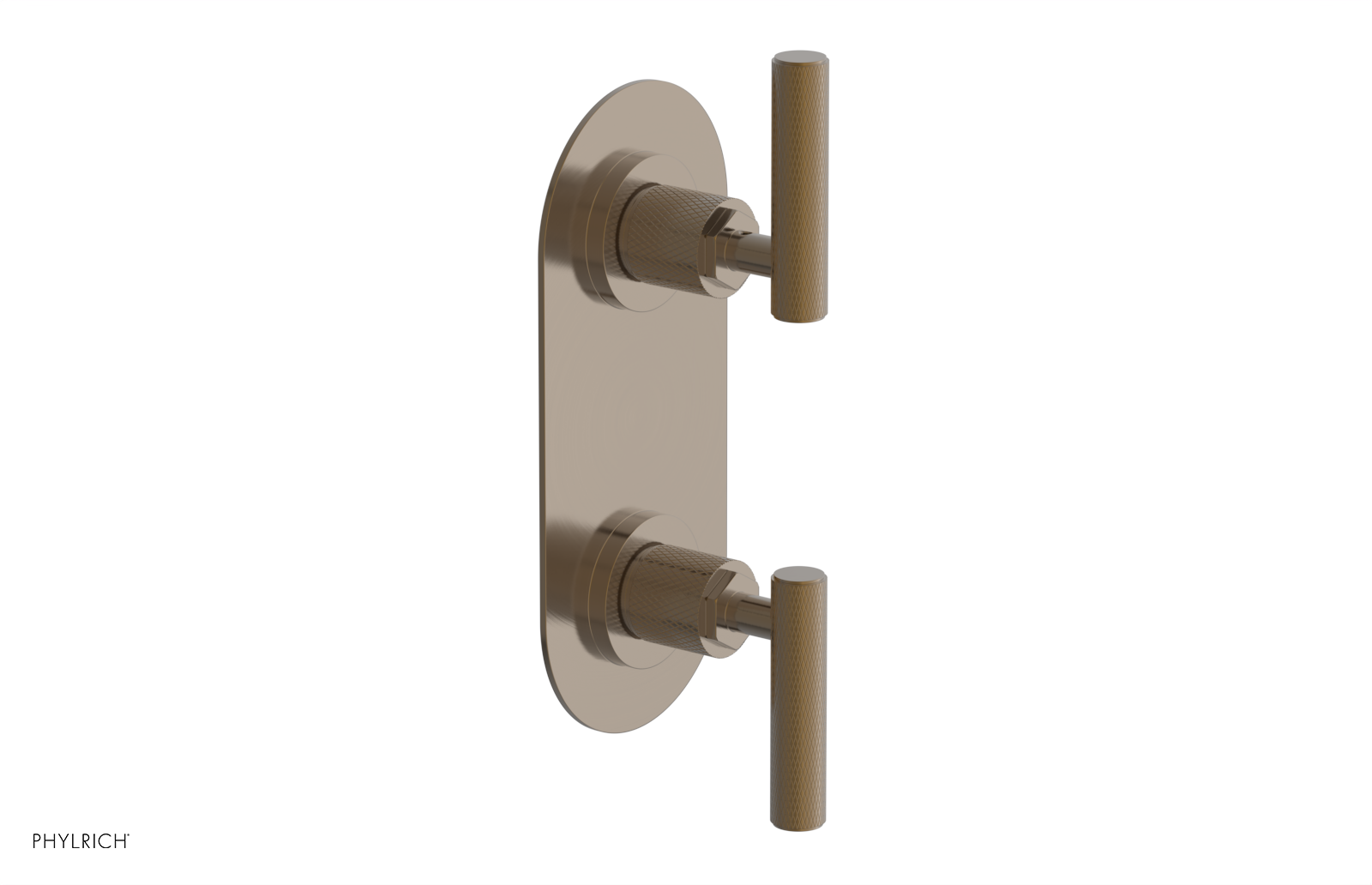 DUSTRIE - Thermostatic Valve with Volume Control or Diverter - Knurled 4-623