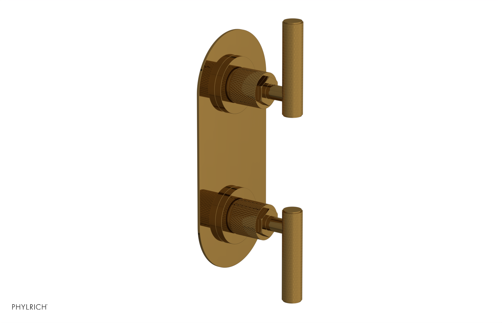 DUSTRIE - Thermostatic Valve with Volume Control or Diverter - Knurled 4-623