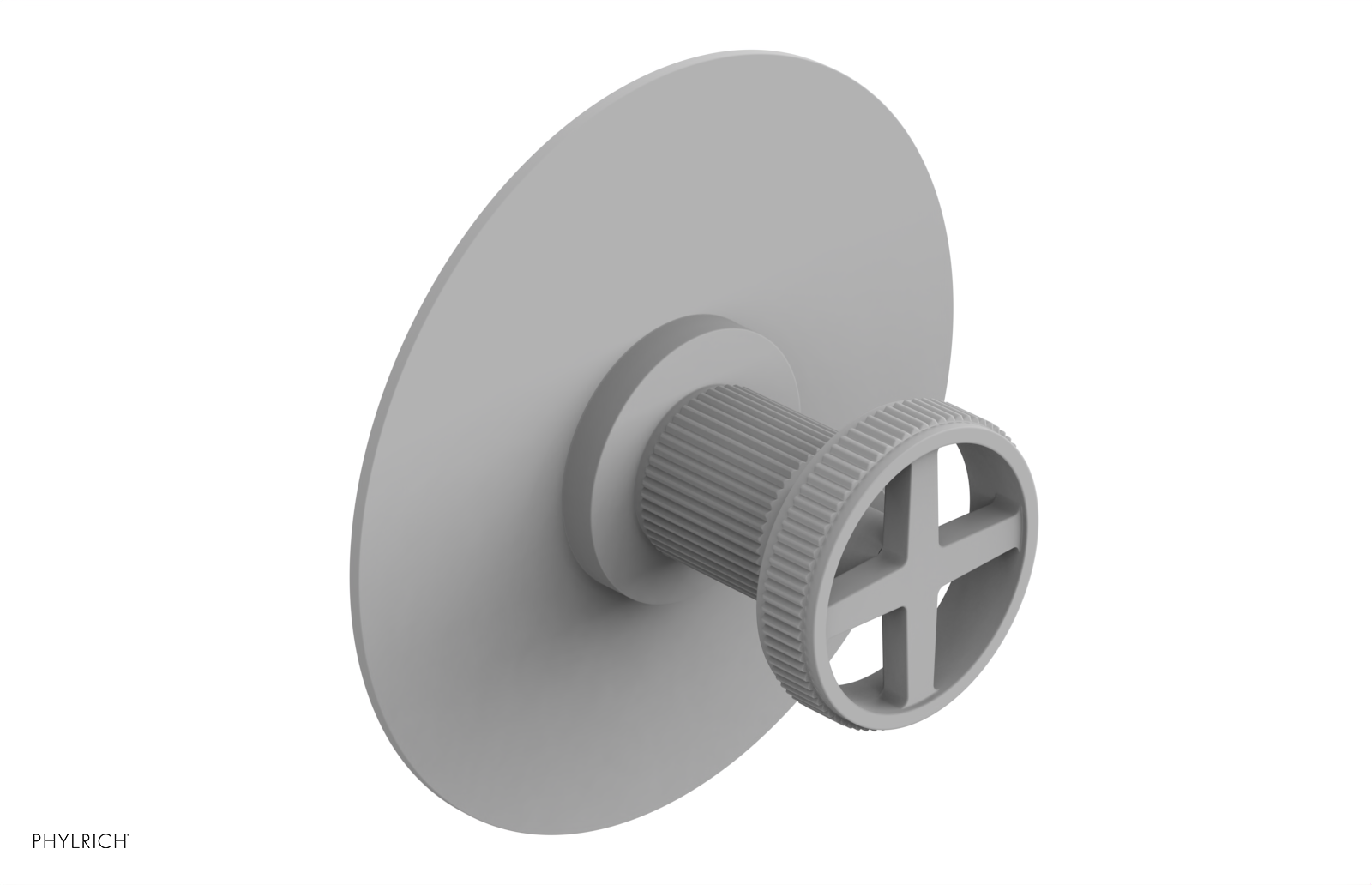 DUSTRIE - Pressure Balance Shower Plate & Handle Trim - Grooved 4-626